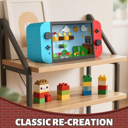 Vziimo Super Player Game Building Sets,Cool Building Blocks Kits for Adults, Openable and Closed 3D Anime Scene Model Creative Idea Gift for Teens 14+ (1528 Pieces) - style: Super Player Game