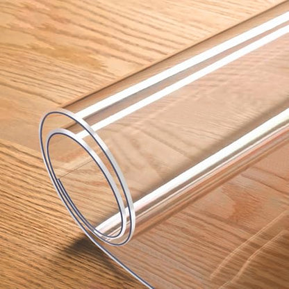 Thick 0.08in Large Floor Protector MatClear Wood Tile Floor Protector Mat for Living Room Office Bedroom PVC Wipeable Smooth Chair Mat for Pet Coffee Table Kitchen Pad Grime Proof Easy to Cut(12x28in) - size: 12x28in