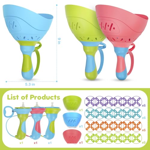 Outdoor Toys for Kids Ages 4-8, 3 Packs Flying Catching Game, Outside Manual Capture Chasing Toys for Ages 3-7, Fun Family Games for Boys Girls Ages 2 3 4 5 6
