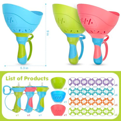 Outdoor Toys for Kids Ages 4-8, 3 Packs Flying Catching Game, Outside Manual Capture Chasing Toys for Ages 3-7, Fun Family Games for Boys Girls Ages 2 3 4 5 6