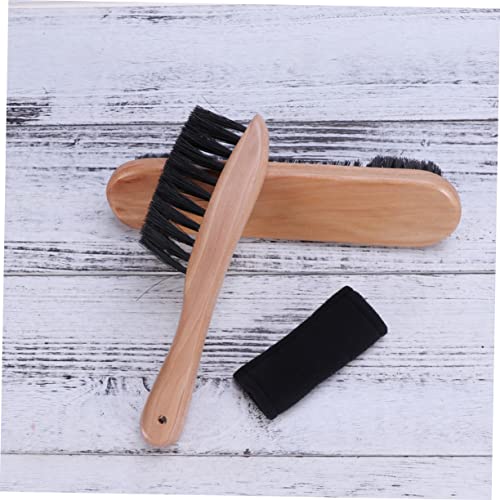 GANAZONO Billiard Accessories Pool Table Brush Set Snooker Cleaner Rail Brush Soft Bristles Wood Handle Dust Removal Tool