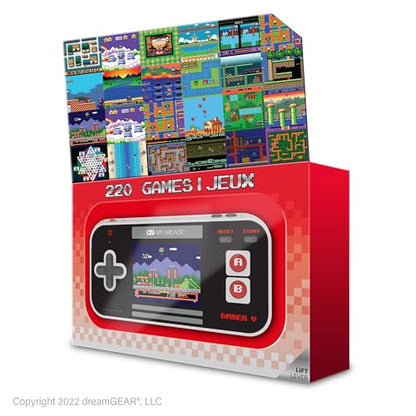 My Arcade Gamer V Classic-Red: Portable Gaming System with 220 Games, 2.5" Color Display, Pocket Size (DGUN-3911) - style: Gamer V Classic-Red