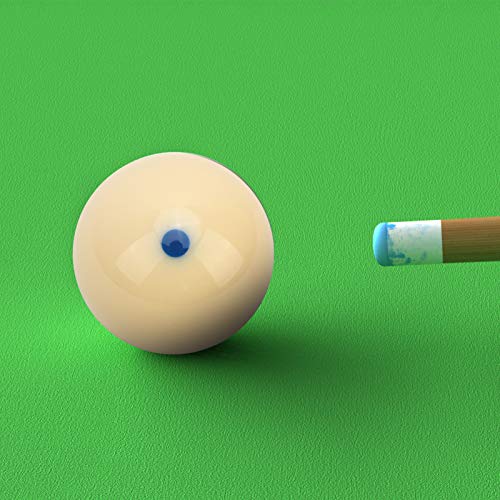 Standard Training Ball Cue Ball, 57.2mm Resin Material Smooth Cover Surface High Hardness Ball with Standard Lines Dots for Billiard Accessory - color: Blue Dot