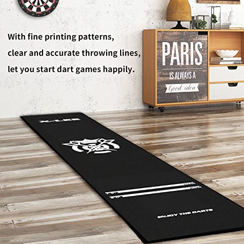 WL&ALLEN Professional and Cool Dart Mat Non Slip - color: black