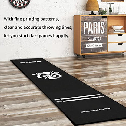 WL&ALLEN Professional and Cool Dart Mat Non Slip - color: black