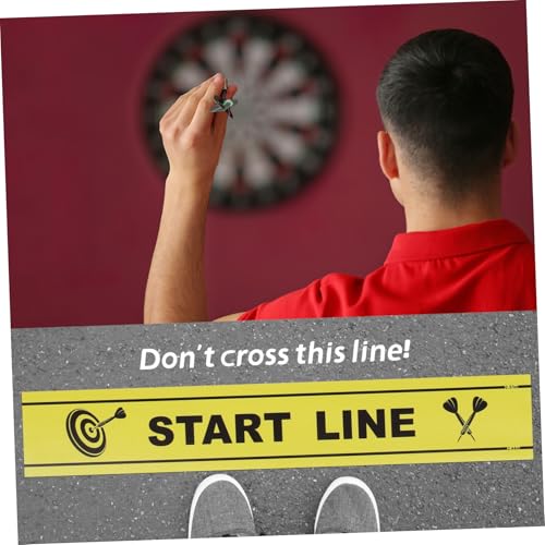 UKCOCO Dart Throwing Line Floor Markings Notice Line for Floor Marker Throwing Notice Marker Game Supplies