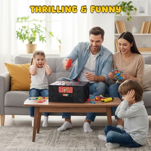 LovesTown Balloon Pop Game, Blast Box Board Games for Family Night Juegos De Mesa Birthday Gifts Party Supplies for Adults and Kids
