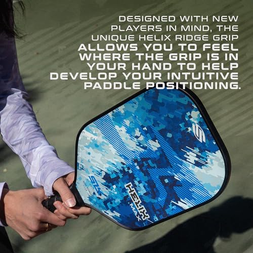 Selkirk Sport SLK Helix Pro Pickleball Paddle | Carbon Fiber & Fiberglass - color: Camo Glitch