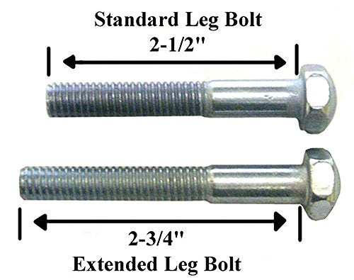 Game Room Guys Pinball Machine Leg Bolt Kit - Chrome
