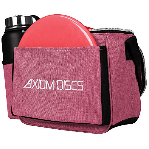 Axiom Discs Cell Disc Golf Starter Bag (Choose Your Favorite Color) - color: Heather Red