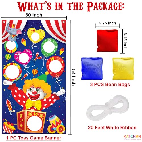 KatchOn, Large Carnival Games for Adults- 54 x 34 Inch | Carnival Theme Party | Circus Theme Decorations | Circus Party Decor