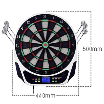 Automatic Scoring Electronic Dart Board, Professional Digital Dartboard Suitable for 1-8 Players, with 6 Soft Tips Darts, 18 Games/159 Ways to Play, LCD Digital Display, for Bar