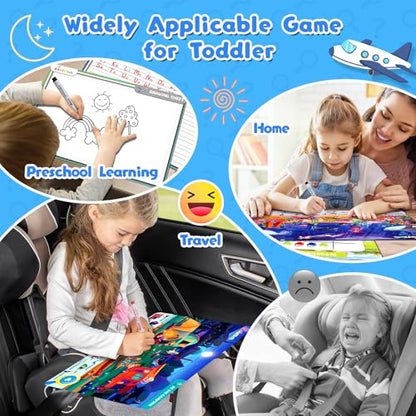 Baobrava Search and Find Game Books - Preschool Learning Activities for Kids Age 3-8, Travel Games for or Road Trip Car Airplane, Educational Seek Activity Birthday Gifts for Boys and Girls - style: Search and Find Book Game