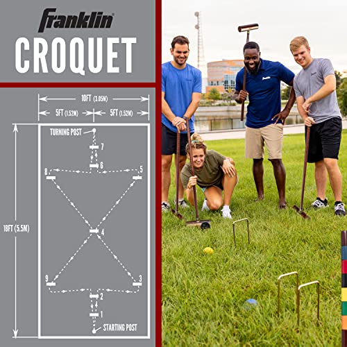 Franklin Sports Expert 6 Player Croquet Set - style: Expert