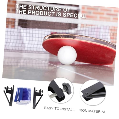 TOYANDONA Portable Table Tennis Net Post Durable Lightweight Rack for Easy Setup for Home Dark Blue
