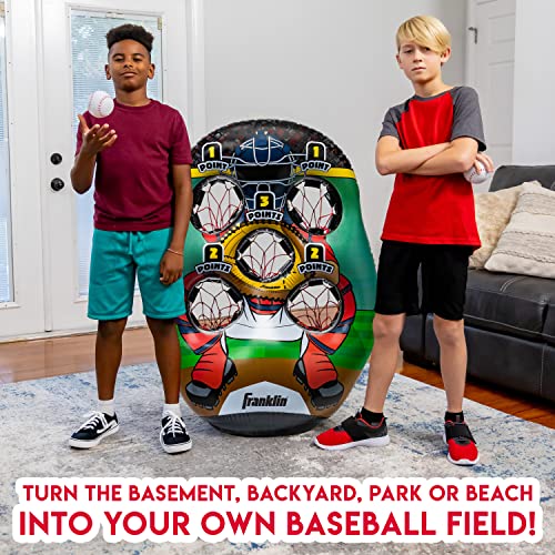 Franklin Sports Inflatable Target Toss Game - Kids Mini Throwing Game Set - Portable Indoor + Outdoor Toy Target - style: Baseball