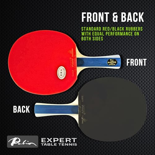 Palio - color: Blue Handle, Red/Black Rubbers