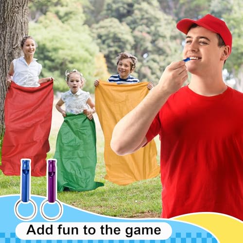 succulentlovers 14PCS Potato Sack Race Bags, Outdoor Games Sack Race Bags Kit Include Potato Sacks, 3-Legged Race Bands, Plastic Medals, Carnival Outdoor Lawn Party Field Day Games for Adults & Family