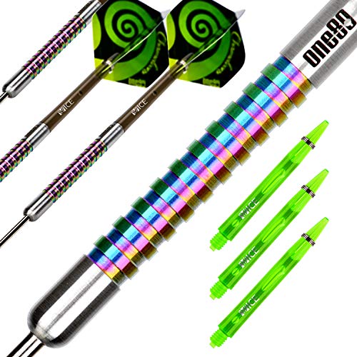 ONE80 90% Tungsten Steel Tip Darts Sets Chameleon, Night Hunter Professional Darts Set - style: JA 24g