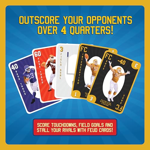 Fast, Fun Football Card Game for Families, Games Nights, Vacations & Tailgates | Enjoyed by Kids, Teens and Adults | Great Football Gift, Birthday Present, Stocking Filler