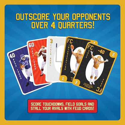 Fast, Fun Football Card Game for Families, Games Nights, Vacations & Tailgates | Enjoyed by Kids, Teens and Adults | Great Football Gift, Birthday Present, Stocking Filler