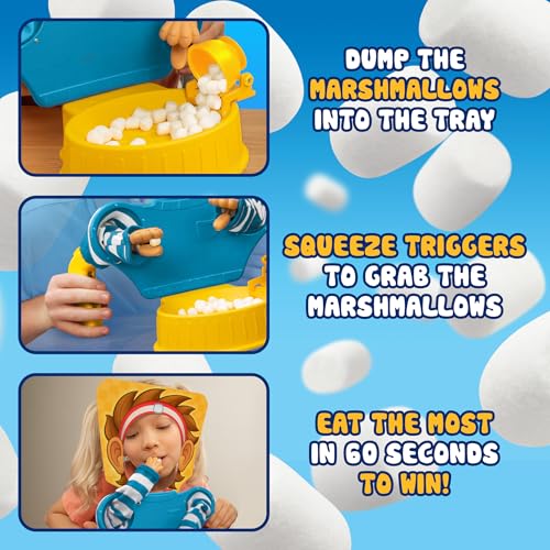 Marshmallow Madness Board Game – Hilarious Family Board Games for Kids & Adults, Fun Fast-Paced Party Game for Family Night, Interactive Kids Board Games, Ages 8+ - style: Marshmallow Madness