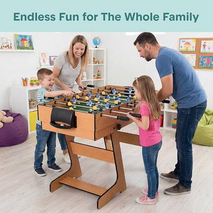 SereneLife 2-in-1/4-in-1/5-in-1 Multi-Game Table – Foosball, Air Hockey, Ping-Pong, Billiards, Shuffleboard – Family Arcade Game Table, Accessories Included (on Foot)
