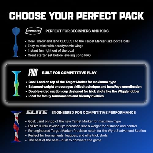 Popdarts PRO Pack Game Set (Drizzle) - Indoor, Outdoor Suction Cup, Throwing Game - Competition with a POP - color: Drizzle