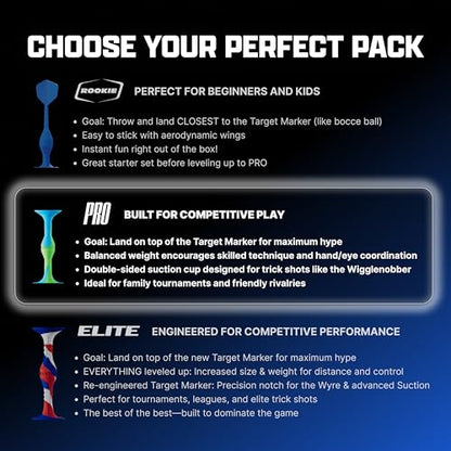 Popdarts PRO Pack Game Set (Drizzle) - Indoor, Outdoor Suction Cup, Throwing Game - Competition with a POP - color: Drizzle