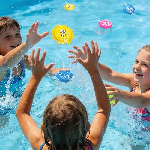 4 Pack Water Flying Discs for Kids, Pool Beach Floatable Frisbee for Boys and Girls, Outside Activities Games & Fun, Summer Outdoor Water Toy for Kids Ages 3-12