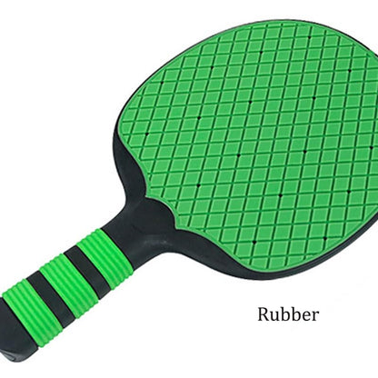 Molded Training Competition Table Tennis Racket Set with Straight Handle High Elasticity Rubber Coating - color: Gray
