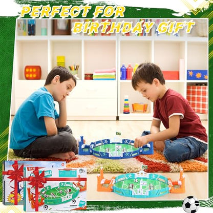 2 Set Mini Soccer Board Game for Kids Soccer Gifts, Foosball Table Football Pinball Interactive Sports Game for Adults Boys Girls Family Playroom Night Party