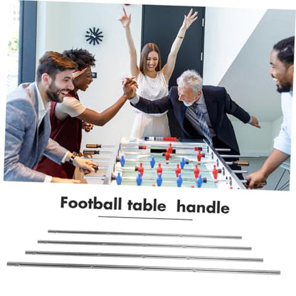 Toyvian Table Soccer Rod Replacement 4Pcs Foosball Poles Metal Handles for Desk Football Machine Game Accessories