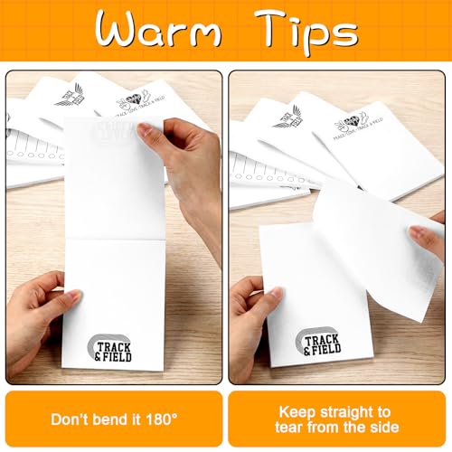 Ctosree 12 Pcs Track and Field Gift Bulk Cross Country Running Gifts Teams Rewards for Men Women Running Sticky Notes Memo Pads for Practice Reminders Office to Do Lists, 3.94 x 5.51 in 6 Designs - style: Track & Field