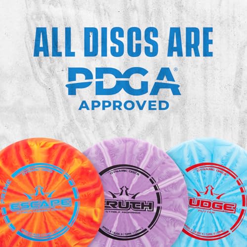 Dynamic Discs Prime Burst Disc Golf Starter Set (3 Pack) | Beginner Disc Golf Set for Men & Women | Judge, Emac Truth, Escape | Grippy Base Plastic (Colors May Vary) - size: 3 Pack