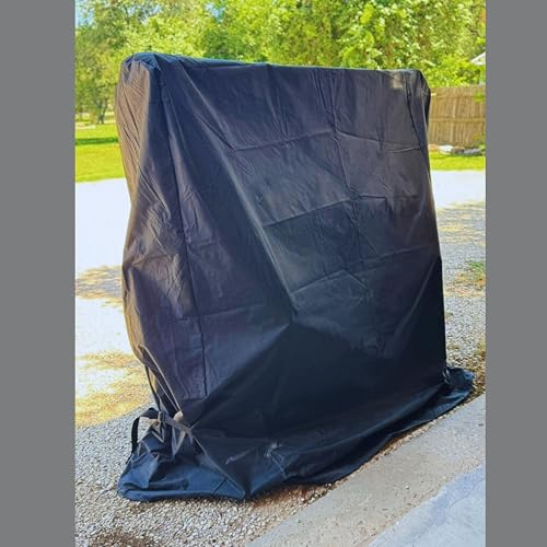Ping Pong Table Tennis Cover in Black - Durable Waterproof Indoor/Outdoor All Weather Protection, Universal Fit for 9’x5’ Folding Tables - Complete with 4 Ping Pong Balls