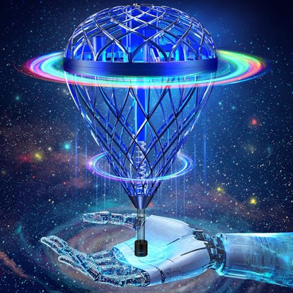 AMERFIST The Latest Cool and Magical Flying Toy, Combining AI Motion Control Technology with Contact Sensing System, Make it Become Bounce & Flip & Flight Toys, Fully unleashing Your Creativity. - color: Blue