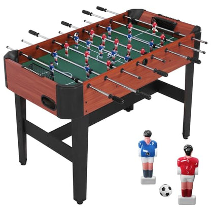 47 Inch Competition Sized Foosball Table with Score Keeper Classic Indoor Soccer Game with Counterbalanced & Uniformed Men for Adults & Families