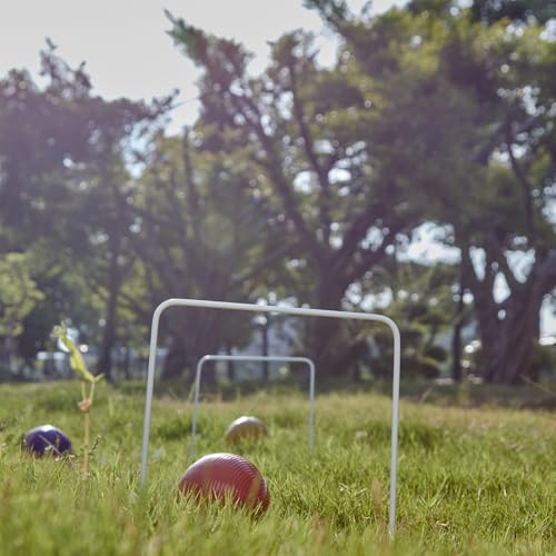 Croquet Wickets Set of 9, 8" H x 6.3" W Heavy Gauge Steel Wire Replacement Wickets with Rustproof Plastic Coating for Lawn Backyard Game - size: Universal Size