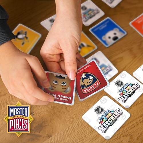 Masterpieces NHL Mascots Matching Game, Officially Licensed Memory Cards