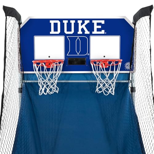 Pop-A-Shot - Home Dual Shot with NCAA Graphics l Sensor Scoring l 16 Game Modes l 7 Balls l Foldable Storage l for All NCAA Fans - style: Duke Blue Devils