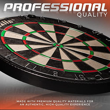 Franklin Sports Professional Dartboard - 18" Regulation Size - style: Pro Bristle Blade Dartboard