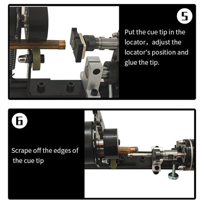Pool cue lathe,Cue tip shaper,Pool cue repair kit,pool cue lathe machine,Cue Tip Repair Machine - Billiard Cue Shaper Tool,7 in 1 Billiard Cue Stick Repairer, Cue Shaft Cleaning & Maintenance