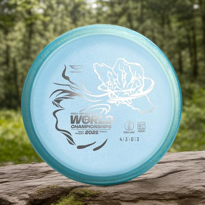 Yikun Midrange Disc Golf Discs|Pro Worlds 2025 Limited Edition|Overstable Mid-Range Discs Golf 170-176g| Technical Approach Disc for Wooded Courses in Premium Plastic - color: Pro Worlds 2025