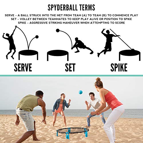 Franklin Sports Outdoor Game Sets – PicklePop + Spyderball – Includes Nets, Balls, Paddles + Carry Bags – Family Fun