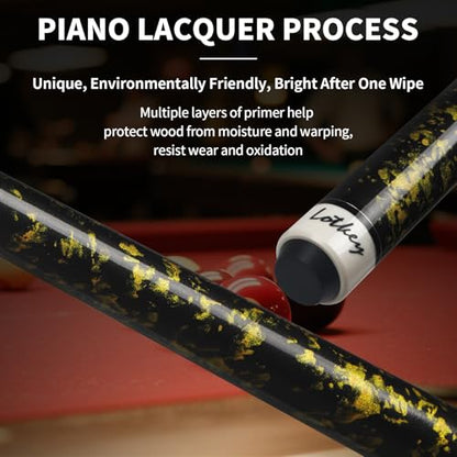 LOTKEY Pool Cue Sticks for Adults,Super Straightened Up 58'' 18 19 20 21oz Billiard Cues Canadian Maple Tacos De Billar Profesional Set of 4/3/2/1 House Bar Pool Que Table Beginner Pool Queue - color: 3 Set(18oz Blue, 19oz Yellow, 21oz Green)