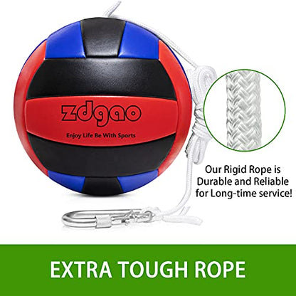 Soft Tether Ball- Replacement Tether Ball Come with Rope and Pump Set | Outdoors Game for Family Fun Play