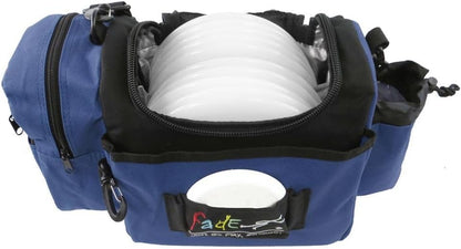 Mint Discs Fade Disc Golf BAG | Starter Bag with 10+ Disc Capacity | Premium Lightweight Disc Golf Shoulder Strap - color: Blueberry, size: Crunch
