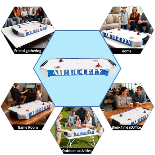 40 inch Table Top Air Hockey Table Kids and Adults, Includes Pucks and Paddles,Hockey Game Table for Home, Game Room, Office