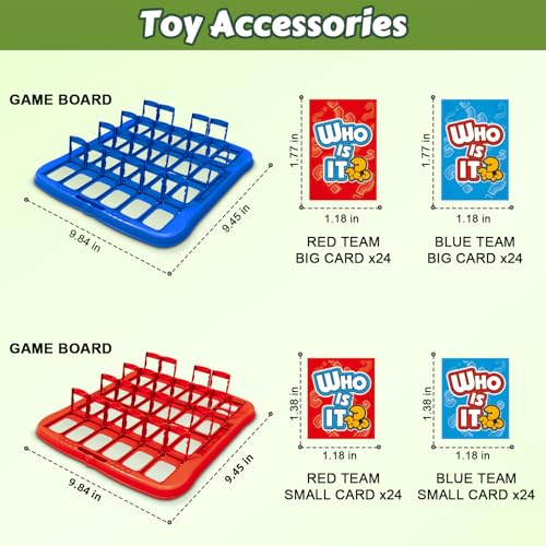 Classic Fruit Guessing Board Game for Kids Ages 3 and Up – Who is It? – Two-Player Logic Deduction Game to Boost Cognitive Skills, Family Fun – Travel Friendly Educational Toy - style: Fruit